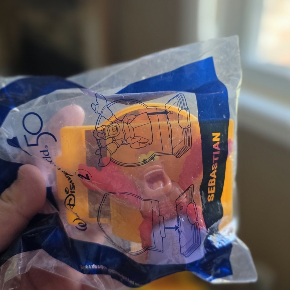 Disney Sebastian Figure - Pink & Orange Packaging